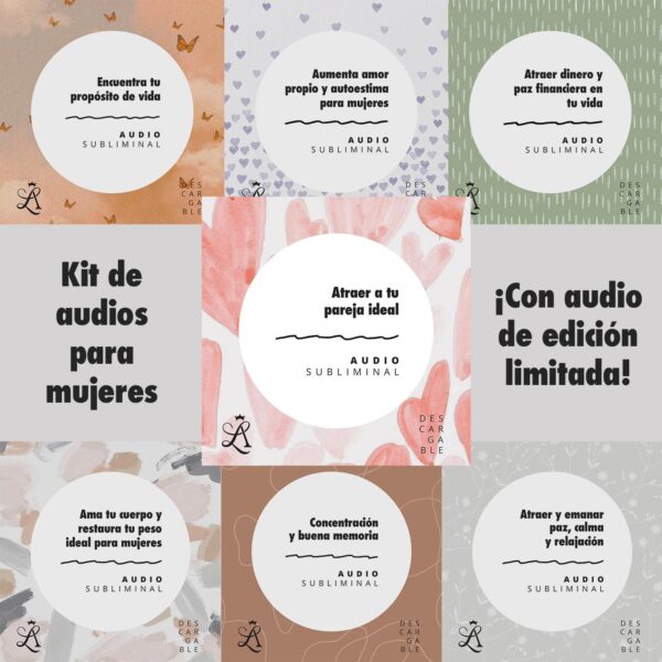 Kit de audios para mujeres